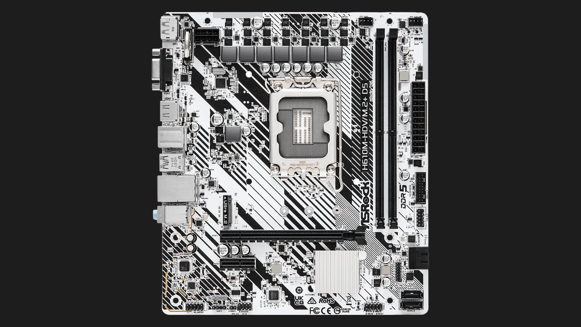 Материнська плата ASRock H610M-HDV/M.2+ D5 (H610M-HDV/M.2+ D5)