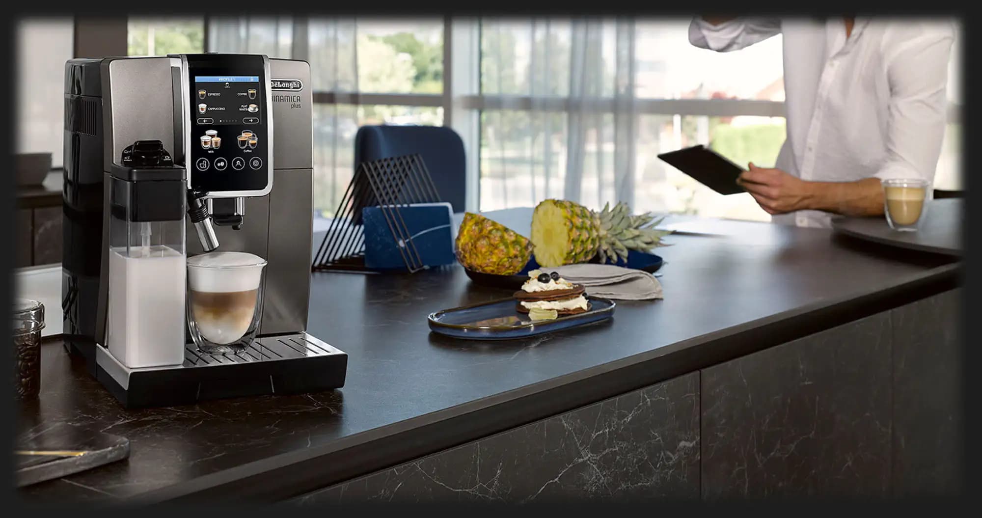 Кофемашина Delonghi Dinamica Plus (Gray/Black)