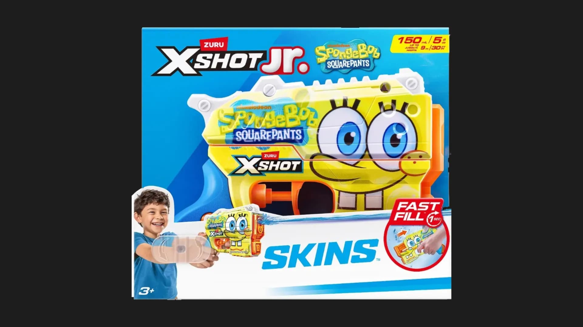 Водяной бластер X-Shot Fast Fill Spongebob (Pink) (118199B)