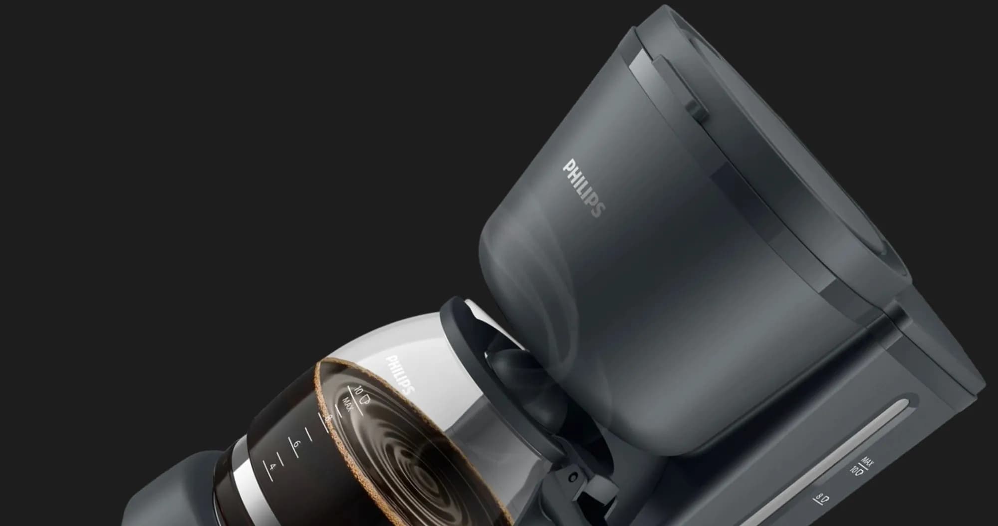 Кофеварка капельная Philips Essentials Collection (Black) (HD7430/90)