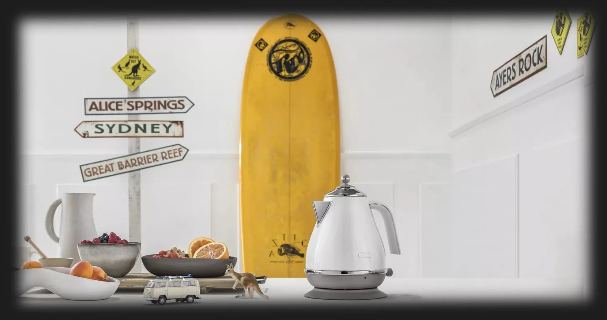 Электрочайник DeLonghi Icona Capitals (Yellow)