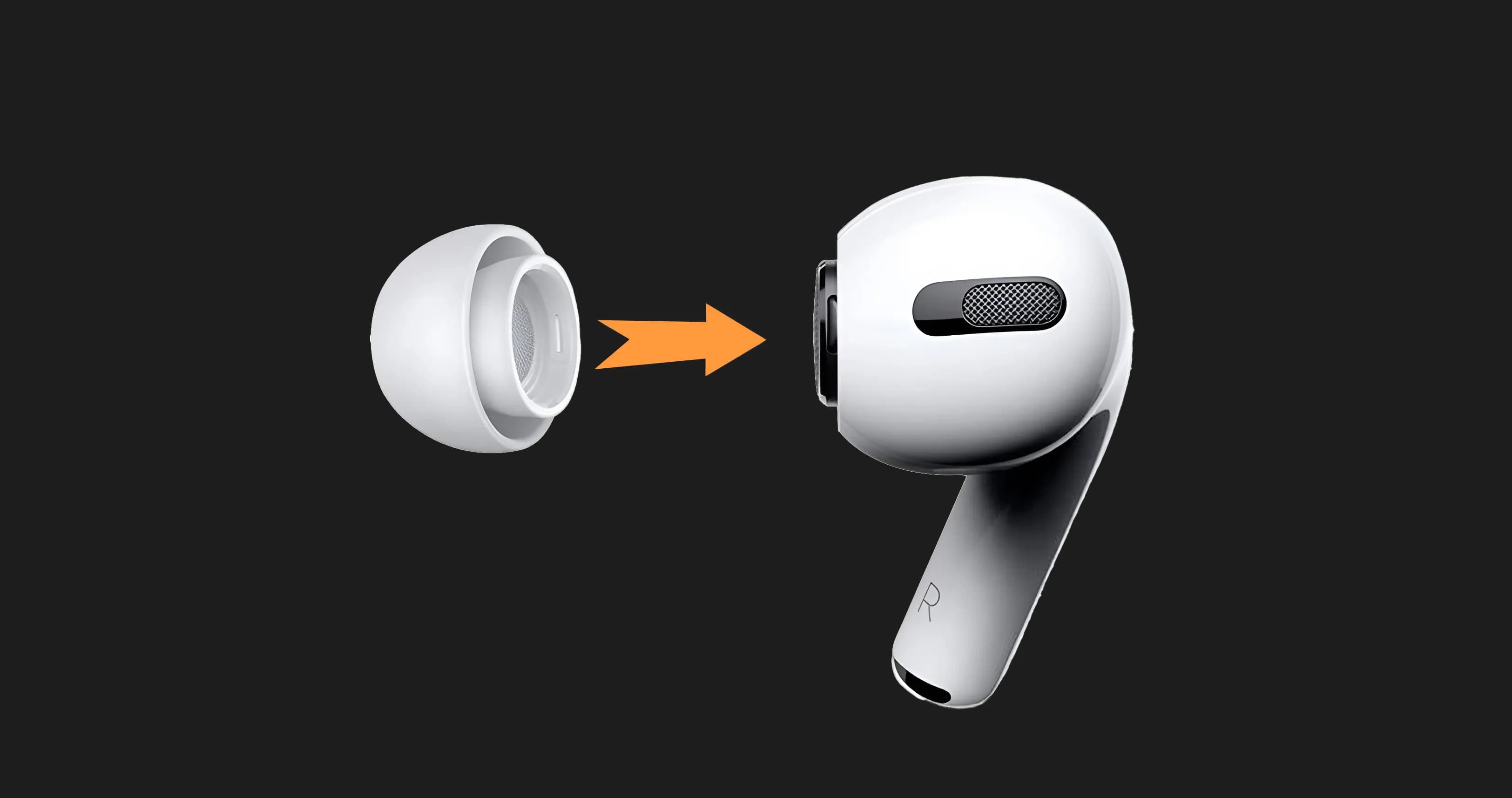 Комплект амбушюр AirPods Pro/Pro 2
