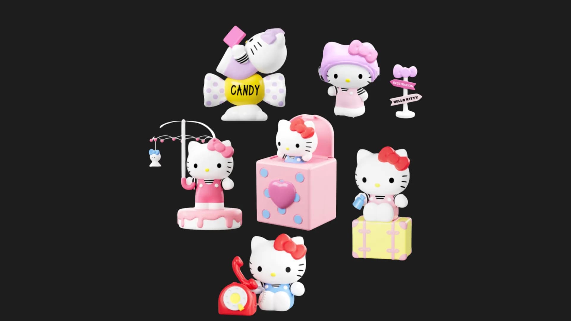 Фигурка-сюрприз Pop Top Hello Kitty - Милый сигнал (24MDL-002)
