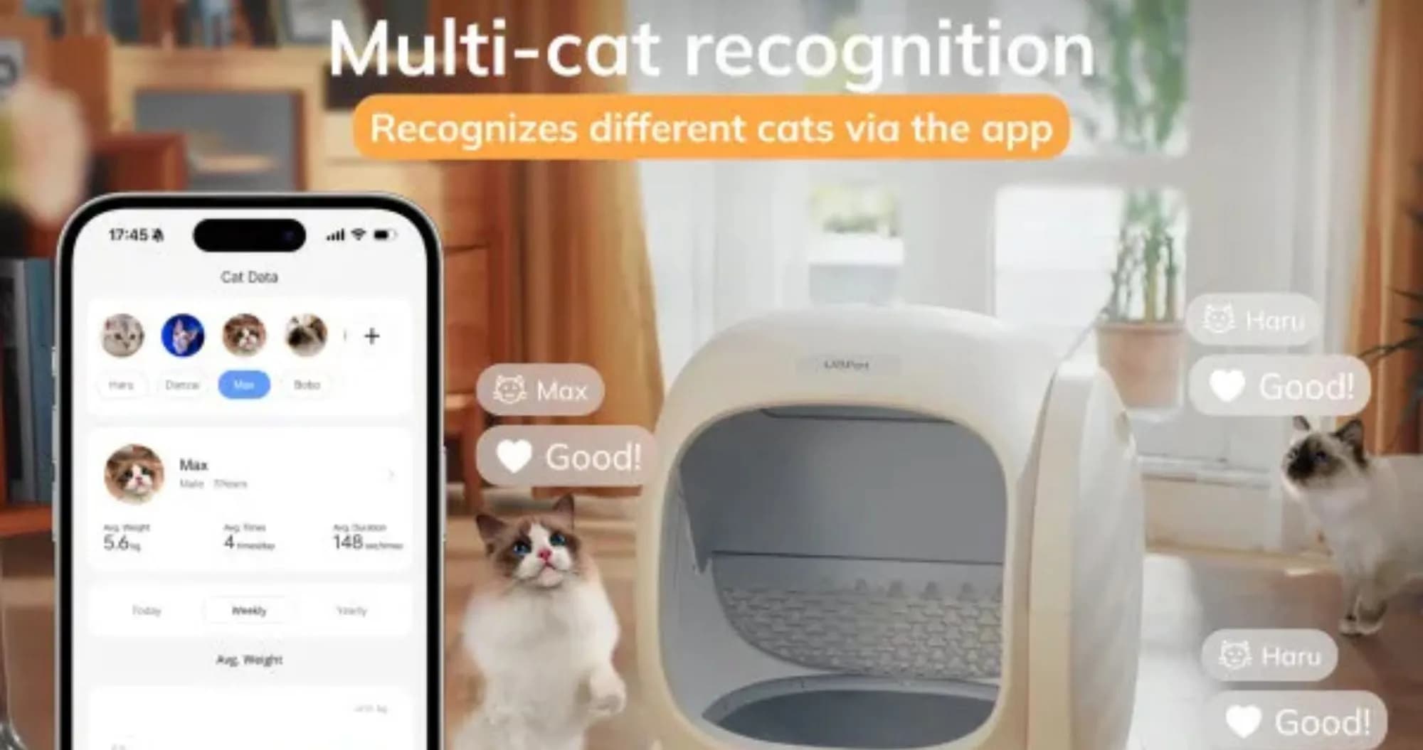 Смарт-лоток для животных UBPet UCAT C20 (White)