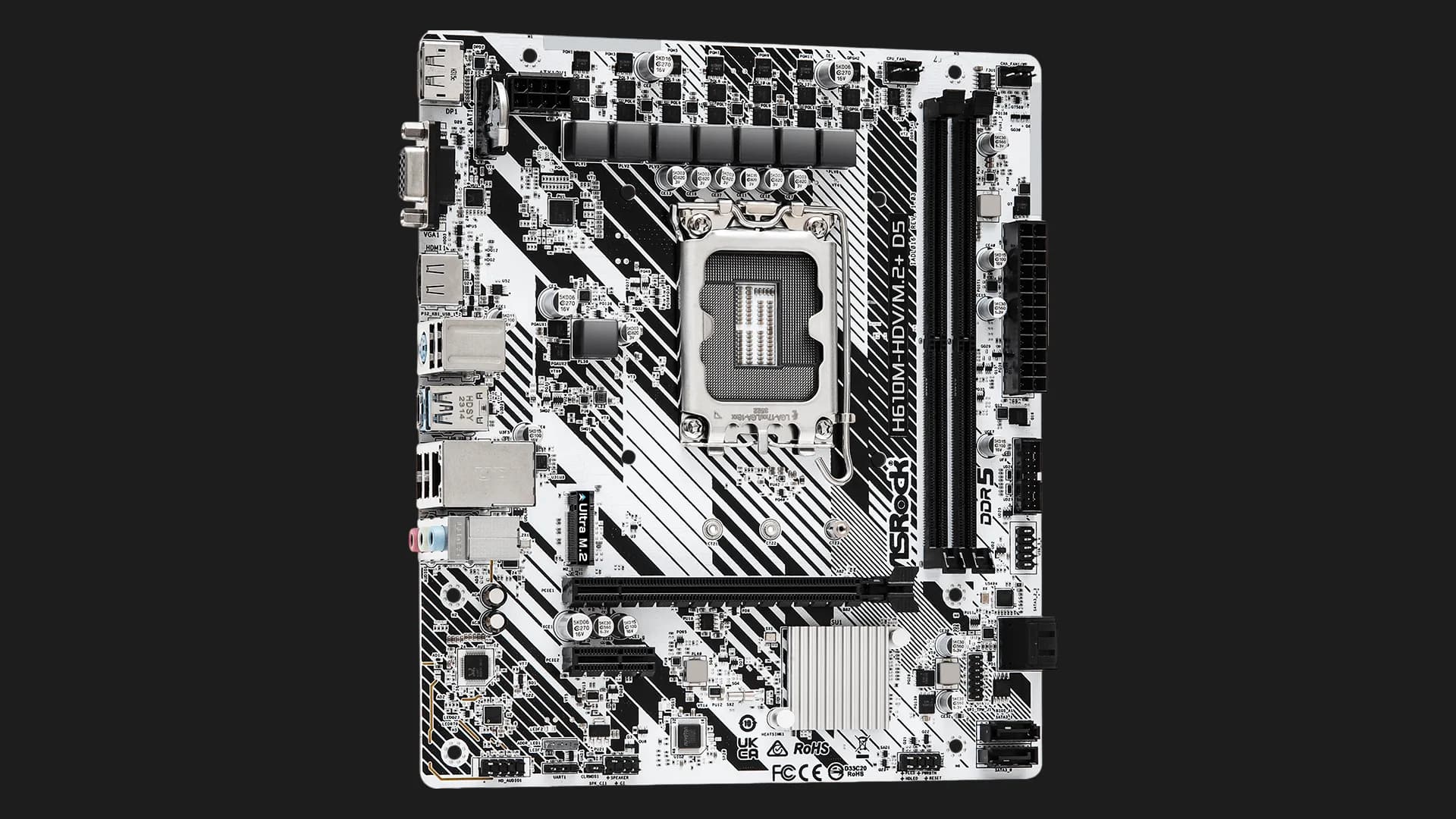 Материнська плата ASRock H610M-HDV/M.2+ D5 (H610M-HDV/M.2+ D5)