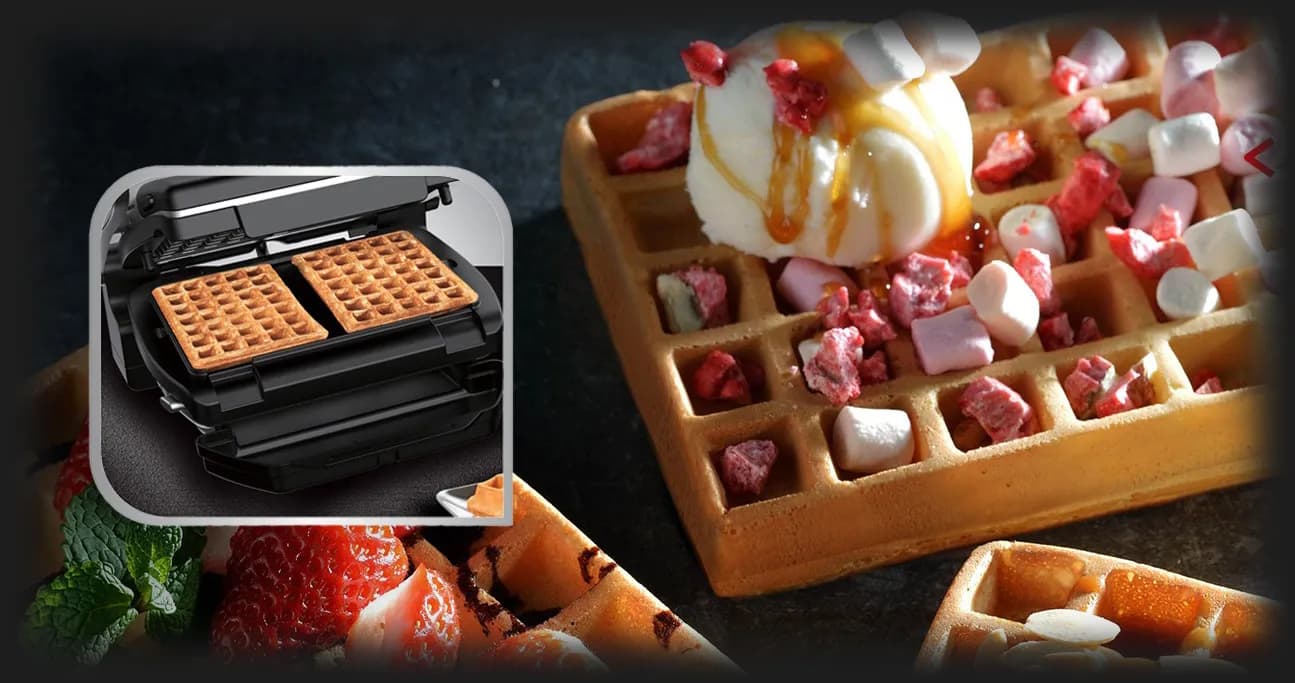 Гриль Tefal OptiGrill + Waffles GC716D12