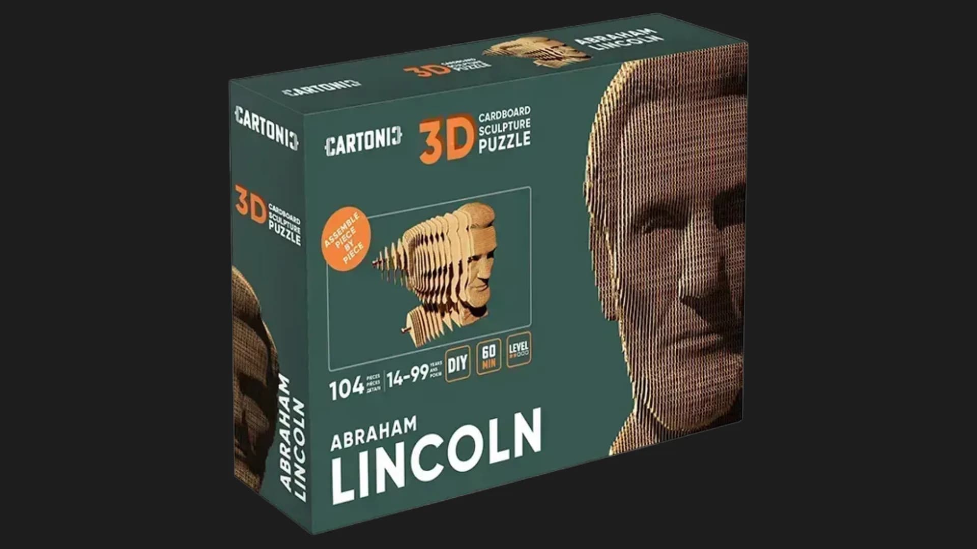 Картонный 3D пазл-конструктор Cartonic Авраам Линкольн (Lincoln) (CARTMLNC)