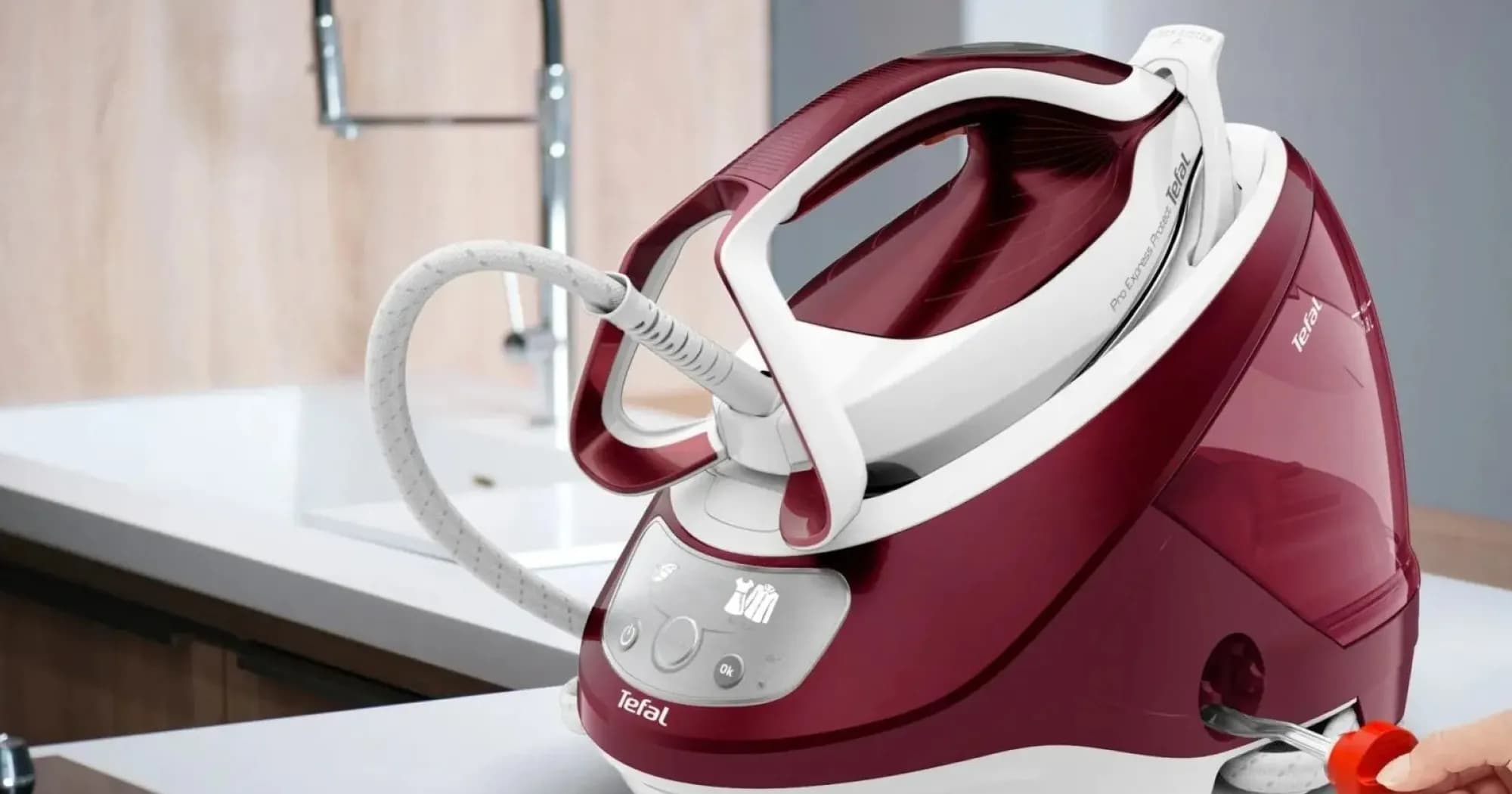 Парогенератор Tefal Pro Express Protect (GV9220E0) (White/Red)