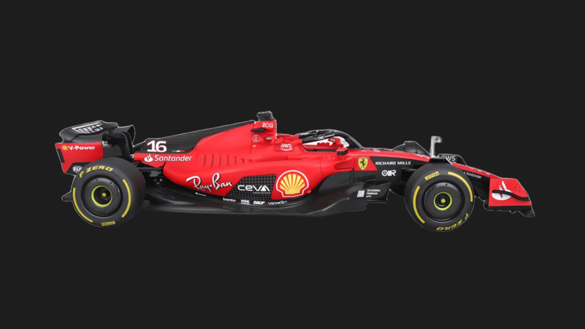 Автомобиль на р/у Maisto Tech — Formula RC SF-23, #16 Charles Leclerc, 1:10 (82771) (Red)