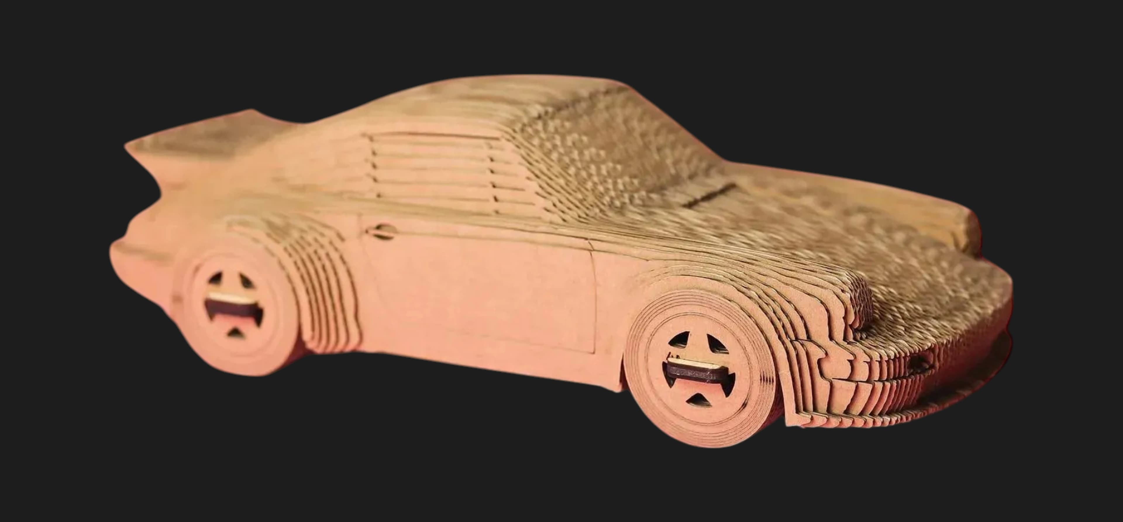 Картонный 3D пазл-конструктор Cartonic Порше 911 (Porsche 911) (CARTPOR)