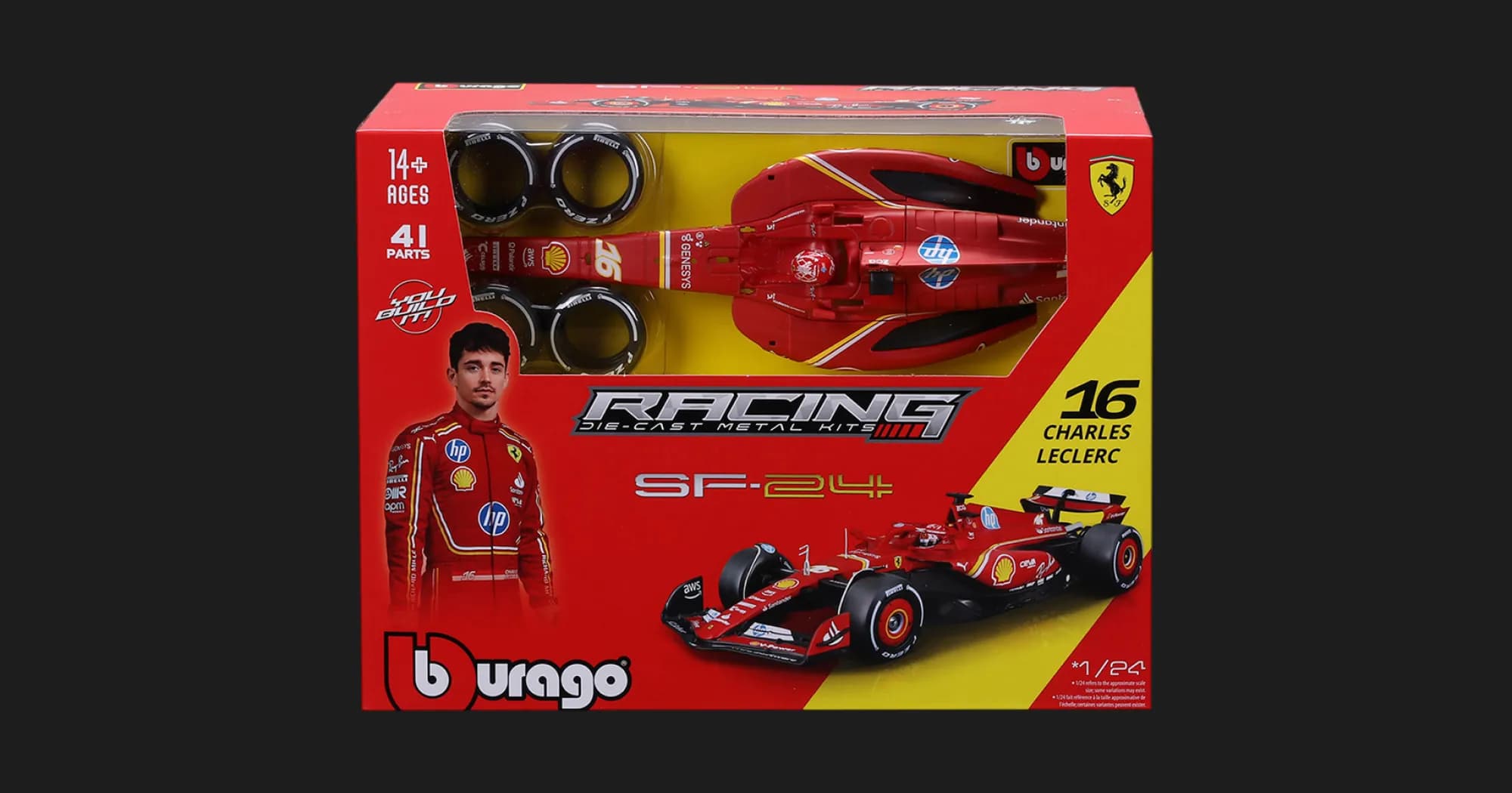 Авто-конструктор Bburago — Ferrari #16 (1:24) (18-26858)