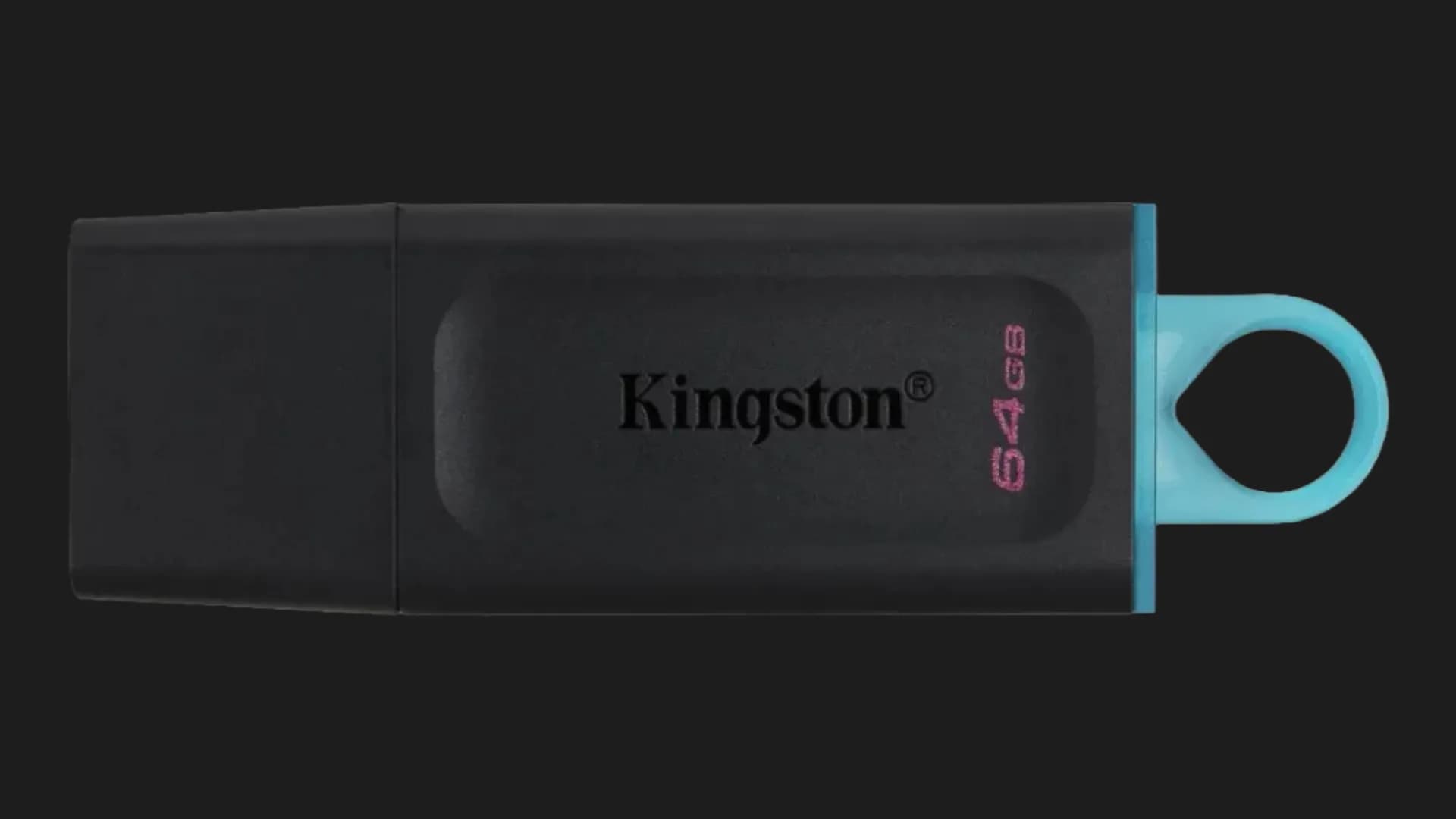 Флеш-накопитель Kingston USB 3.2 DT Exodia 64GB (Black/Teal)