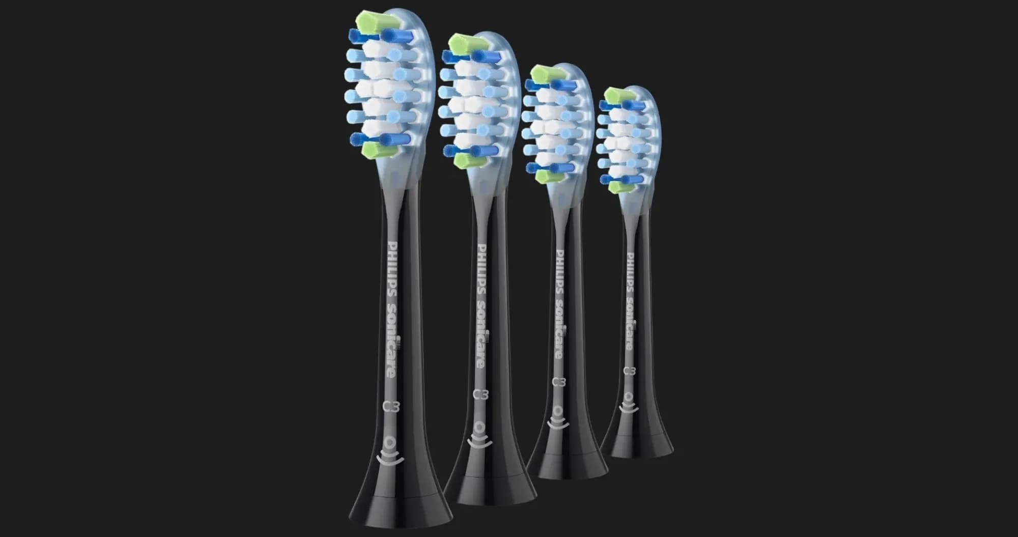 Насадка для зубной щетки Philips Sonicare C3 Premium Plaque Defense (Black)