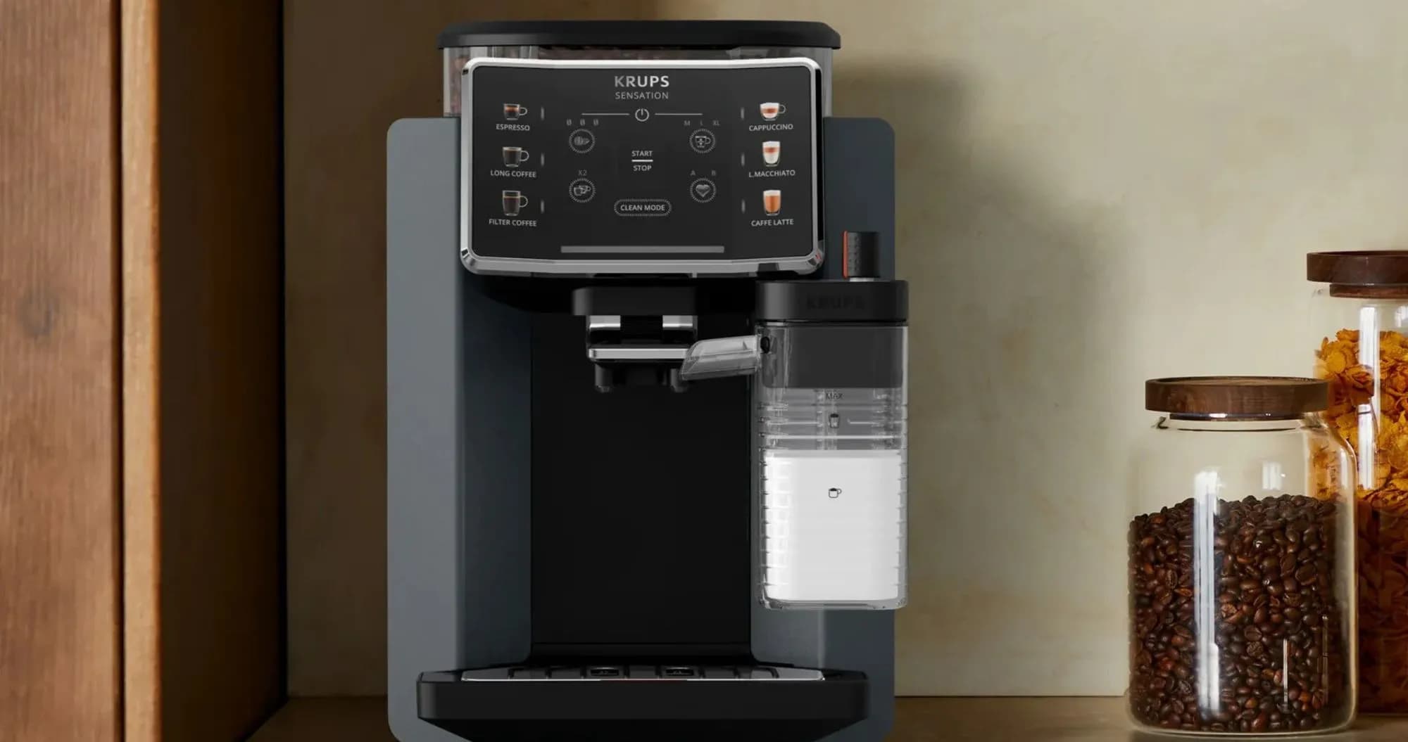 Кофемашина Krups Sensation Milk (Black) (EA912B10)