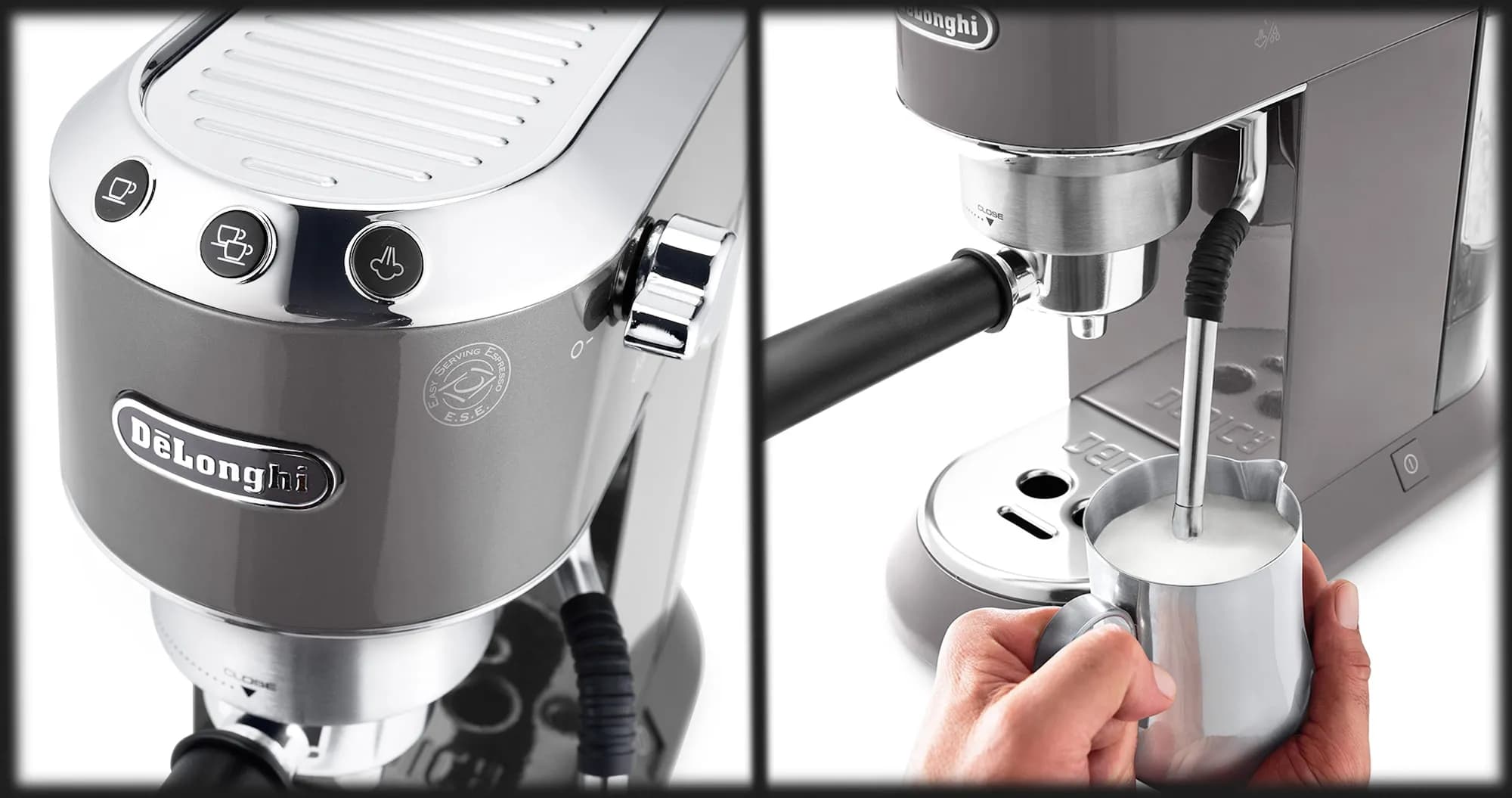 Рожковая кофеварка DeLonghi EC 885 GY (Gray)