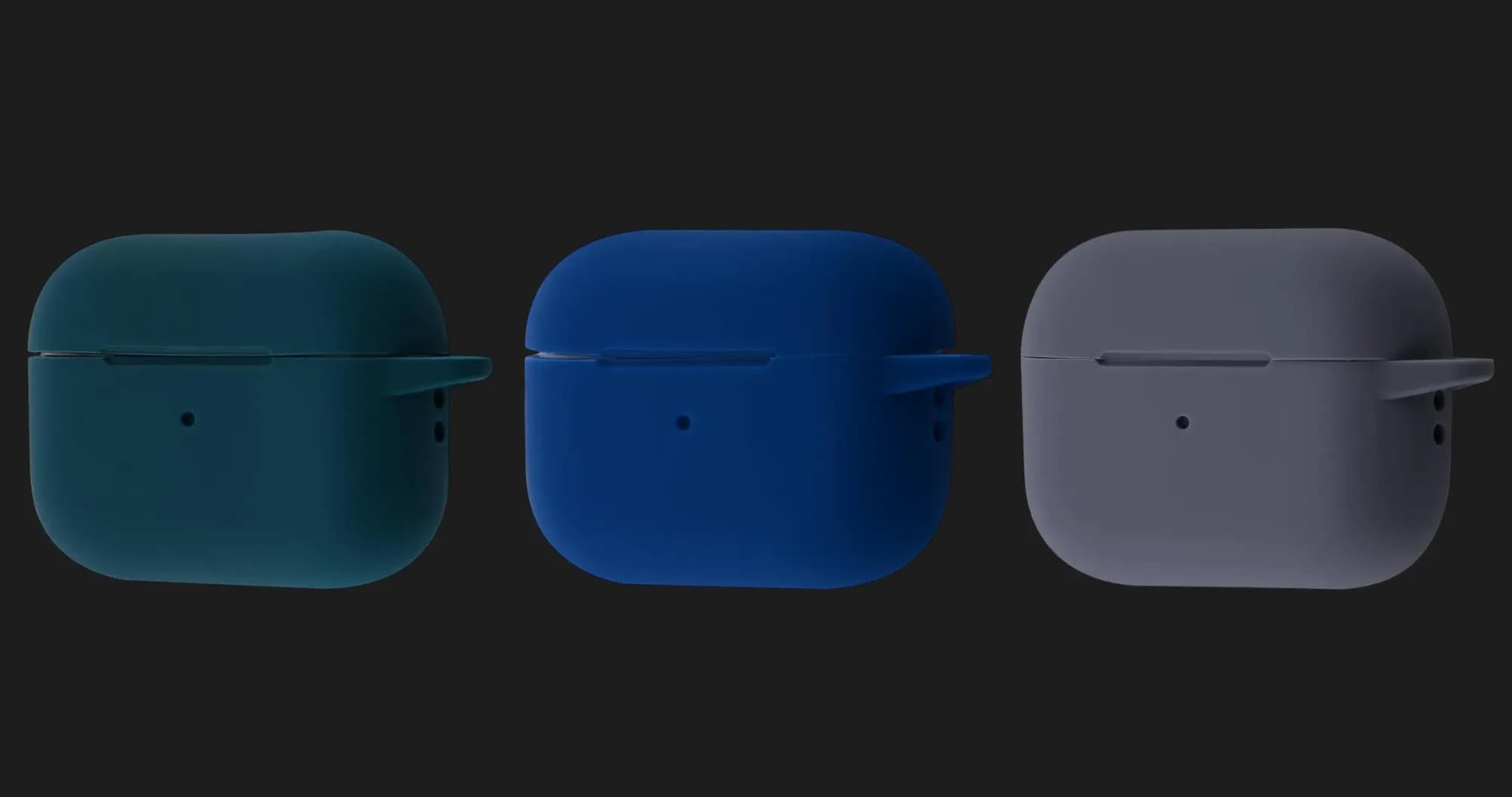 Чехол Silicone Case Clip для AirPods 4/5 (Black)