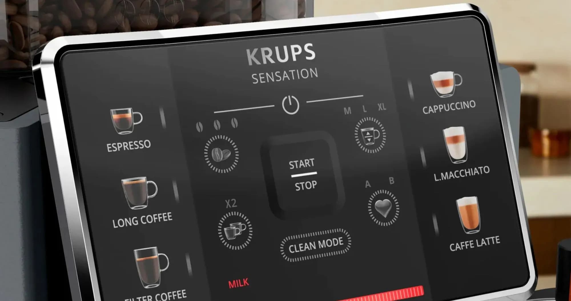 Кофемашина Krups Sensation Milk (Black) (EA912B10)