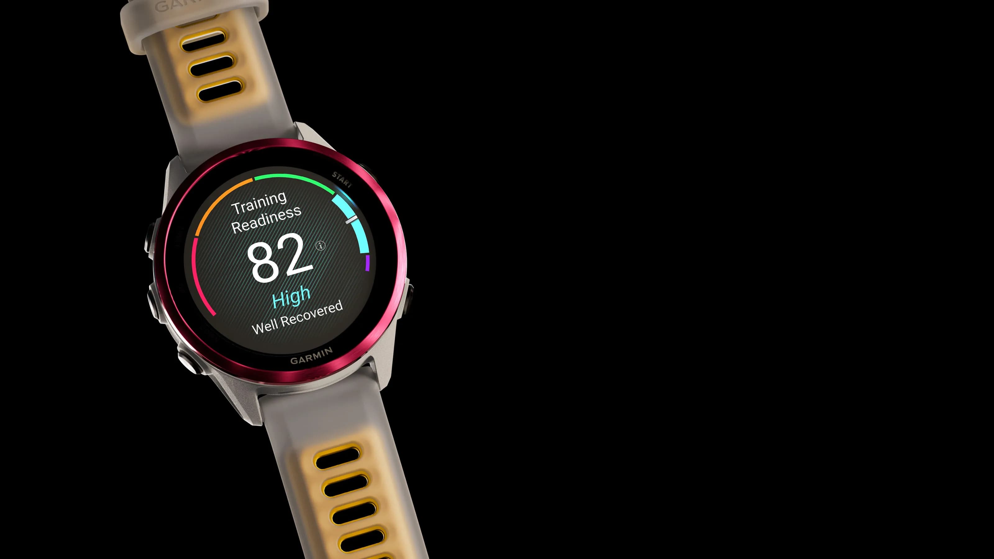 Garmin Forerunner 570 47mm Amp Yellow Aluminum with Translucent Whitestone/Turquoise Band