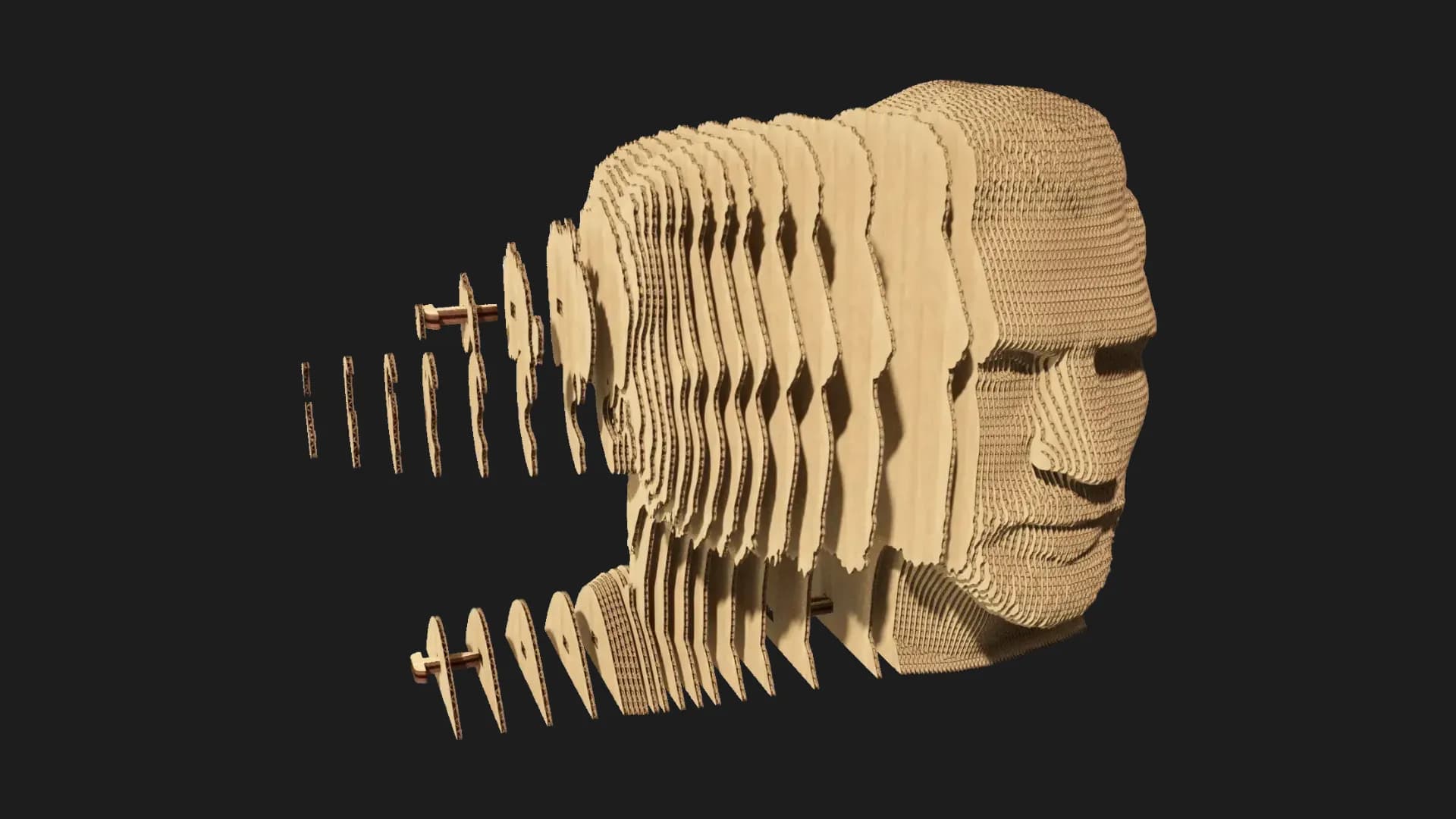 Картонный 3D пазл-конструктор Cartonic Лионель Месси (Lionel) (CARTMLMS)