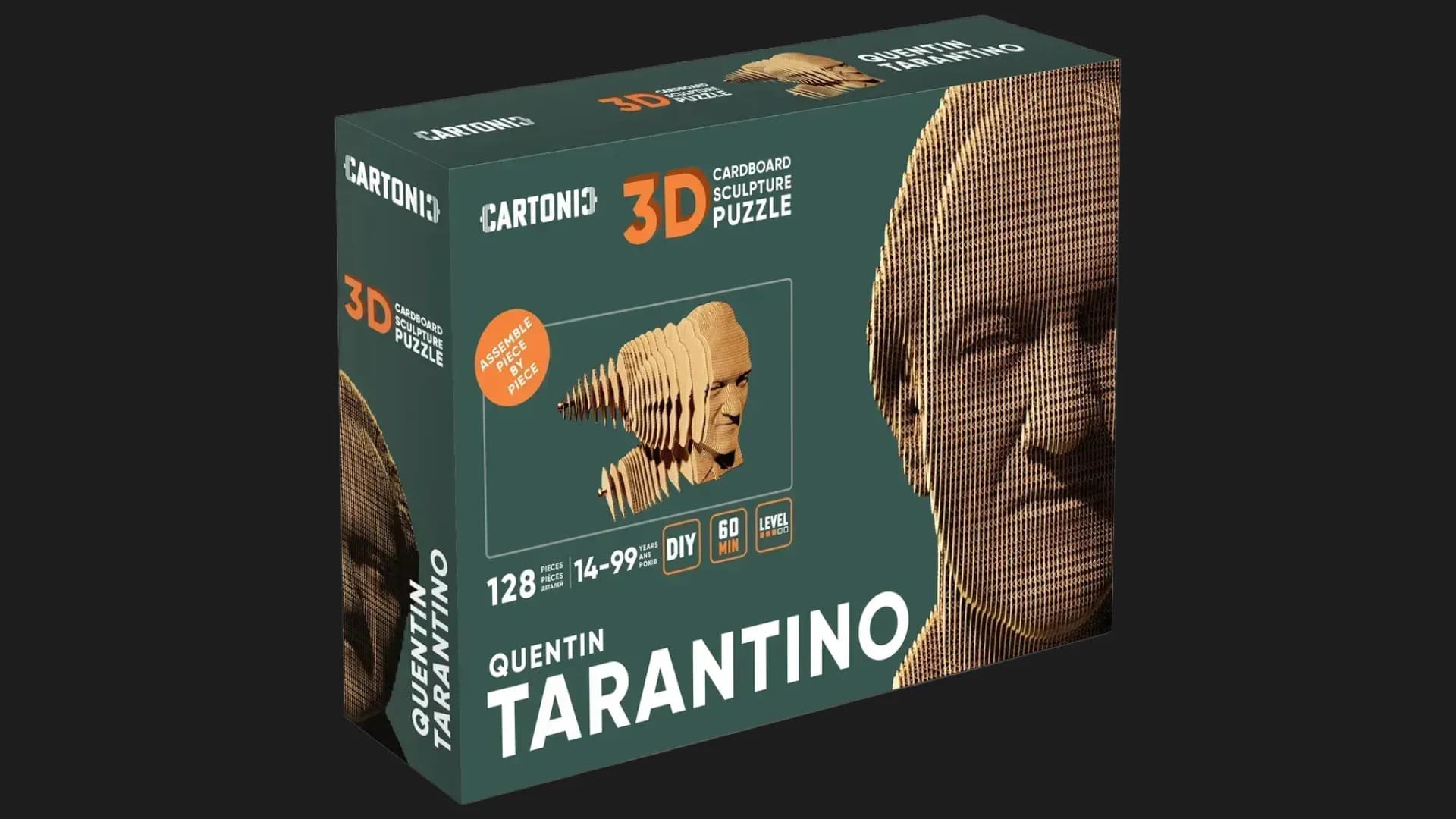 Картонный 3D пазл-конструктор Cartonic Квентин Тарантино (Quentin) (CARTMQTR)