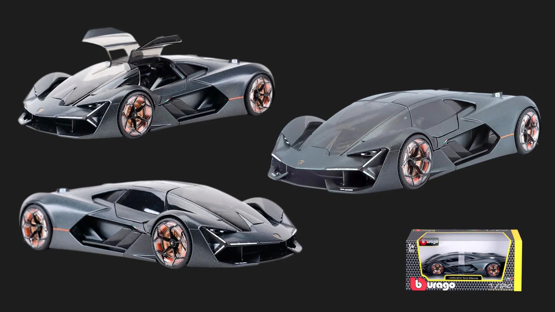 Автомодель Bburago Lamborghini Terzo millennio в ассортименте (1:24) (18-21094)