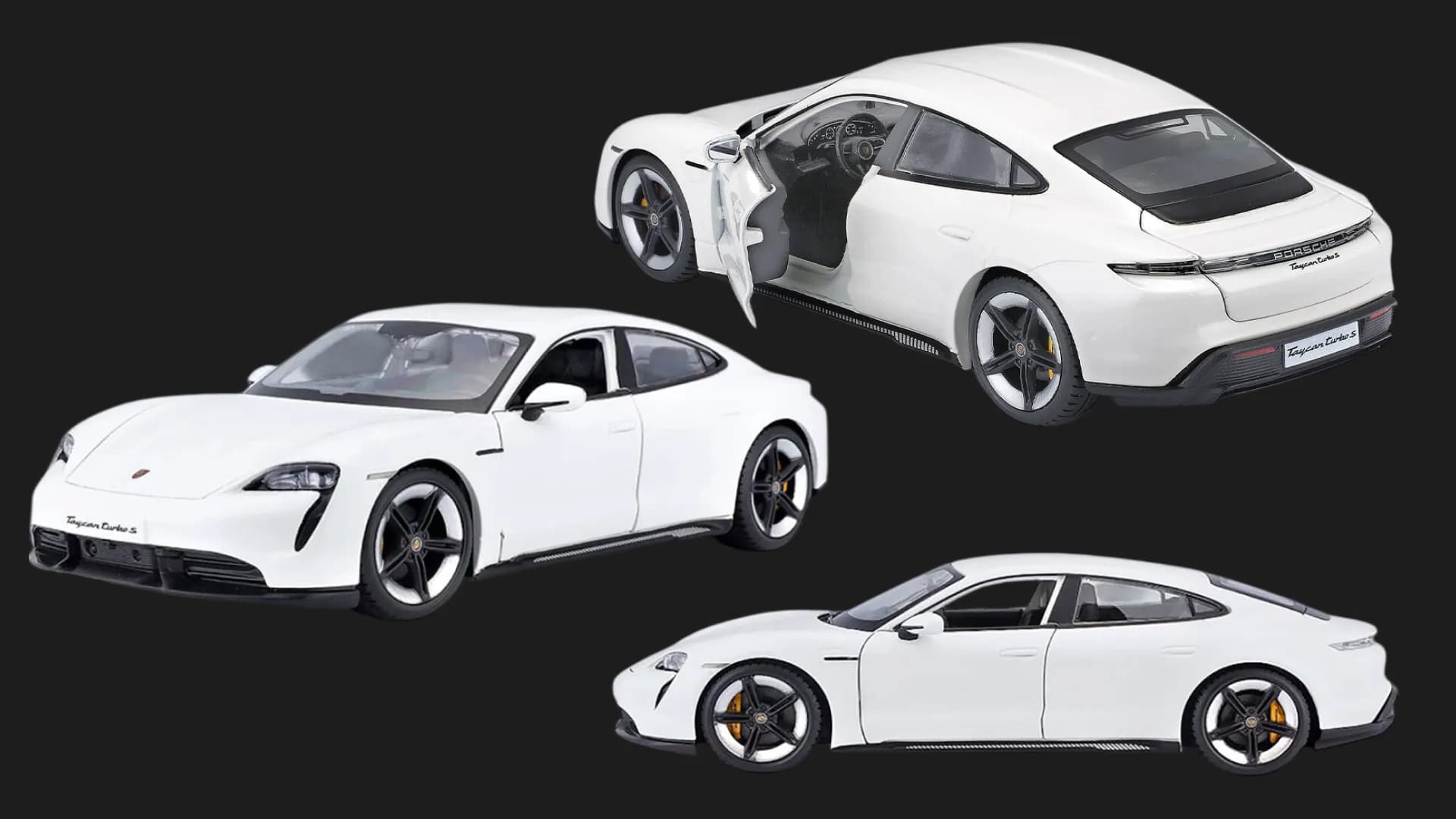 Автомодель Bburago Porsche Taycan Turbo S в ассортименте (1:24) (18-21098)