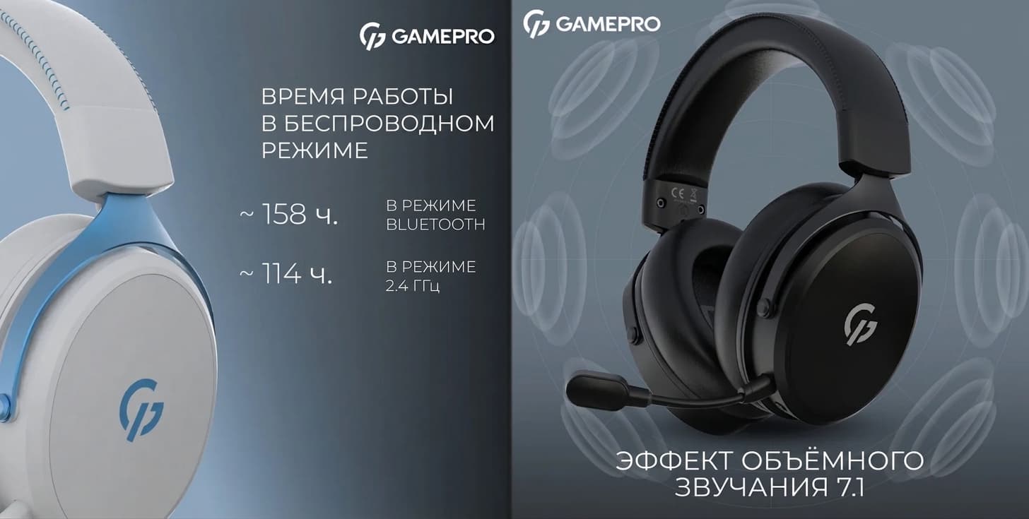 Игровая гарнитура GamePro HSW191B (Black) (UA)