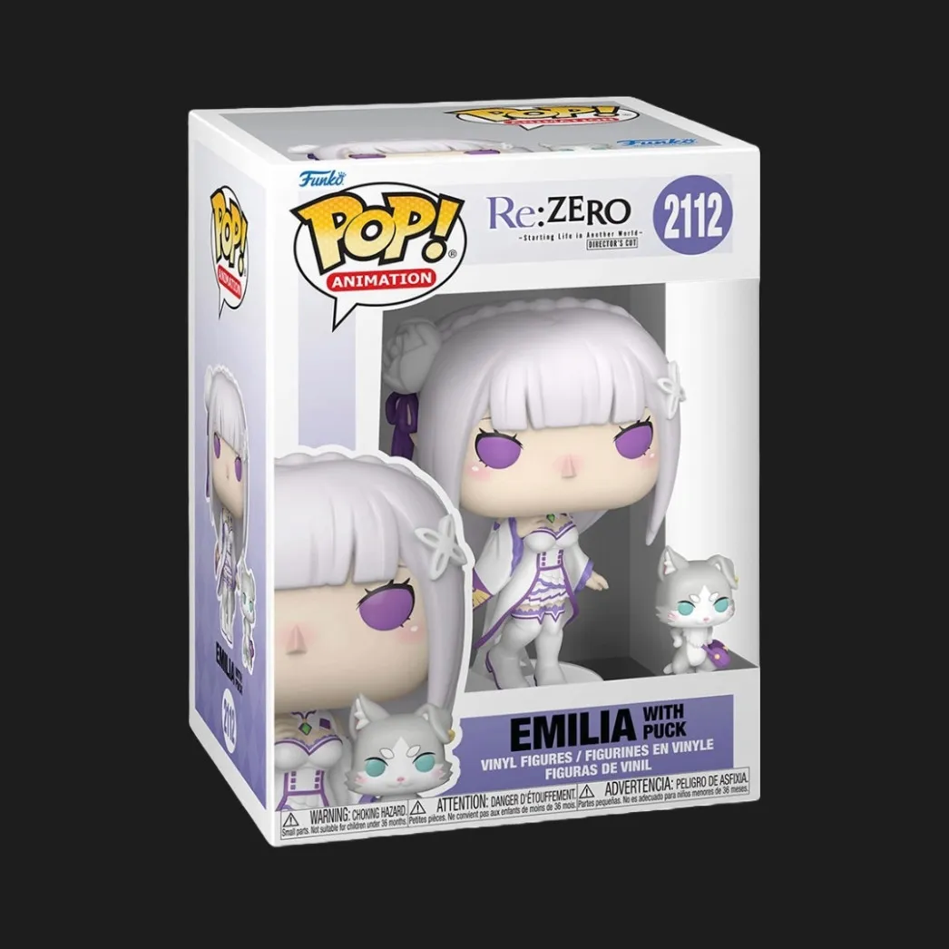 Набор фигурок Funko Pop! серии Re:ZERO — Емилия с Паком