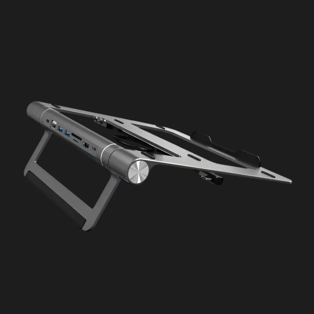 Подставка WiWU 8 in1 laptop Stand & Hub A821CH