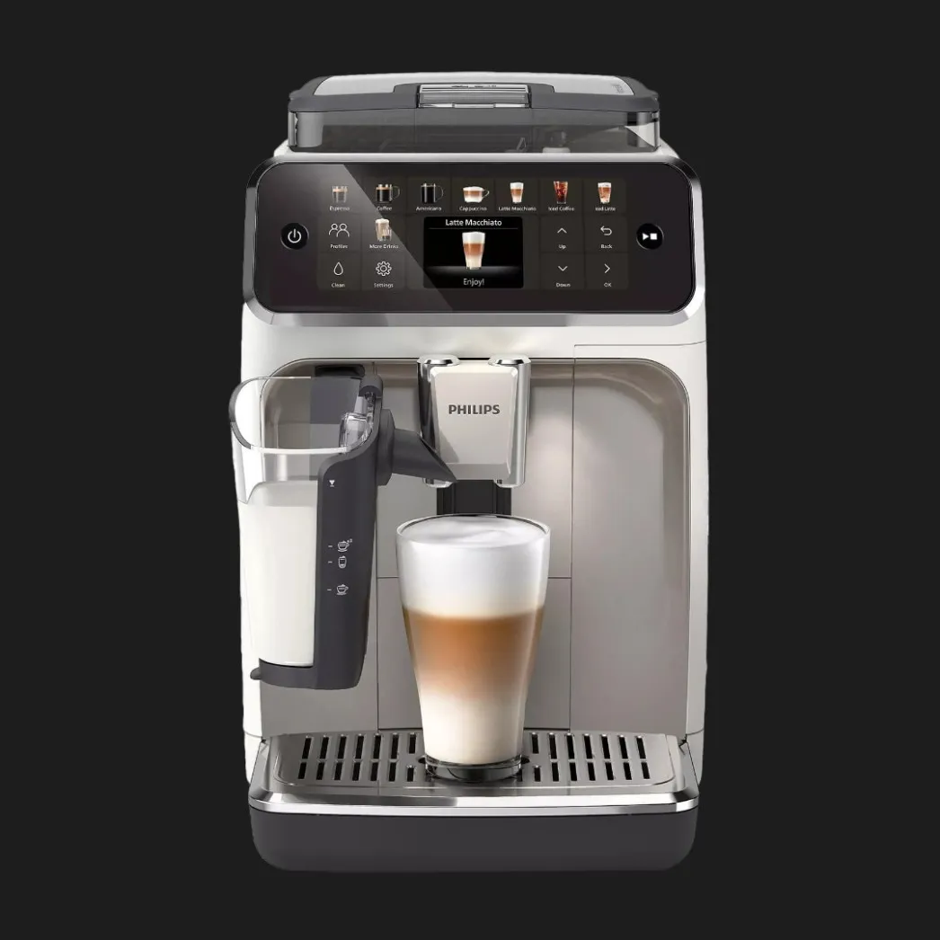 Кофемашина Philips Series 5500, White Chrome