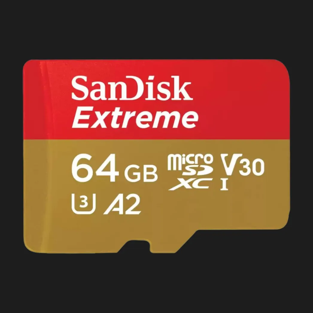 Карта памяти SanDisk Extreme Pro microSDXC UHS-I U3 + SD Adapter