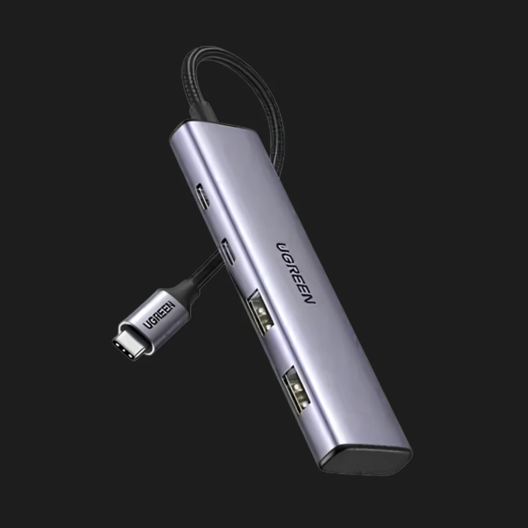 USB-хаб UGREEN CM473 USB-C to 2xUSB 3.0 + 2xUSB-C 5Gpbs