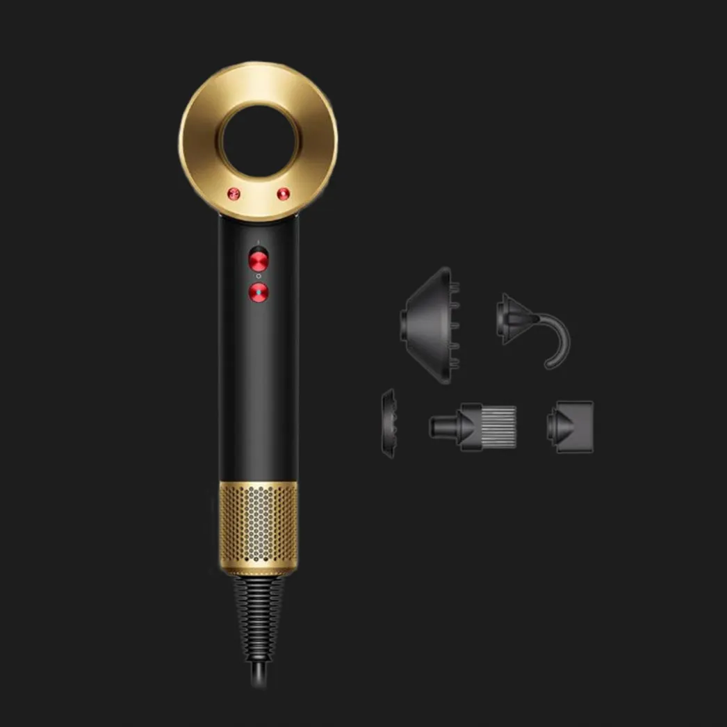 Фен для волос Dyson Supersonic HD07 (Onyx Black/Gold) (UK)