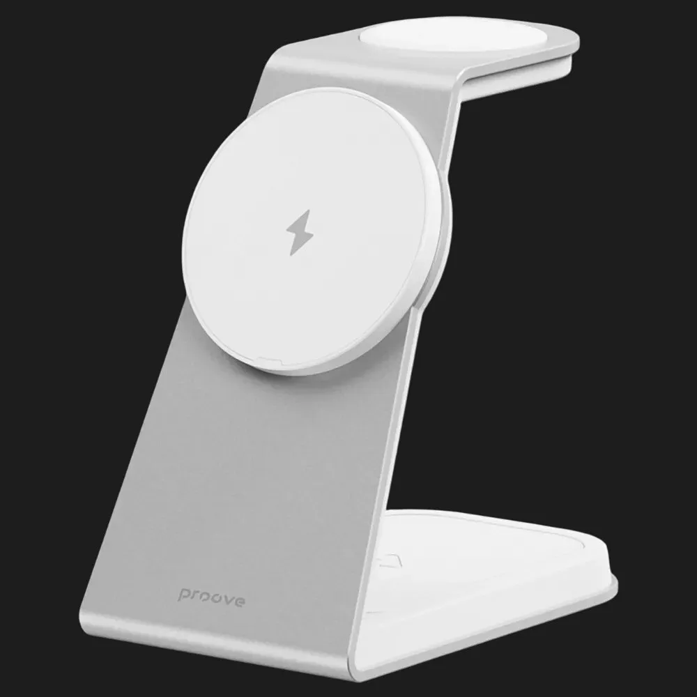 Беспроводная зарядка Proove Omni Power 3 in 1, White