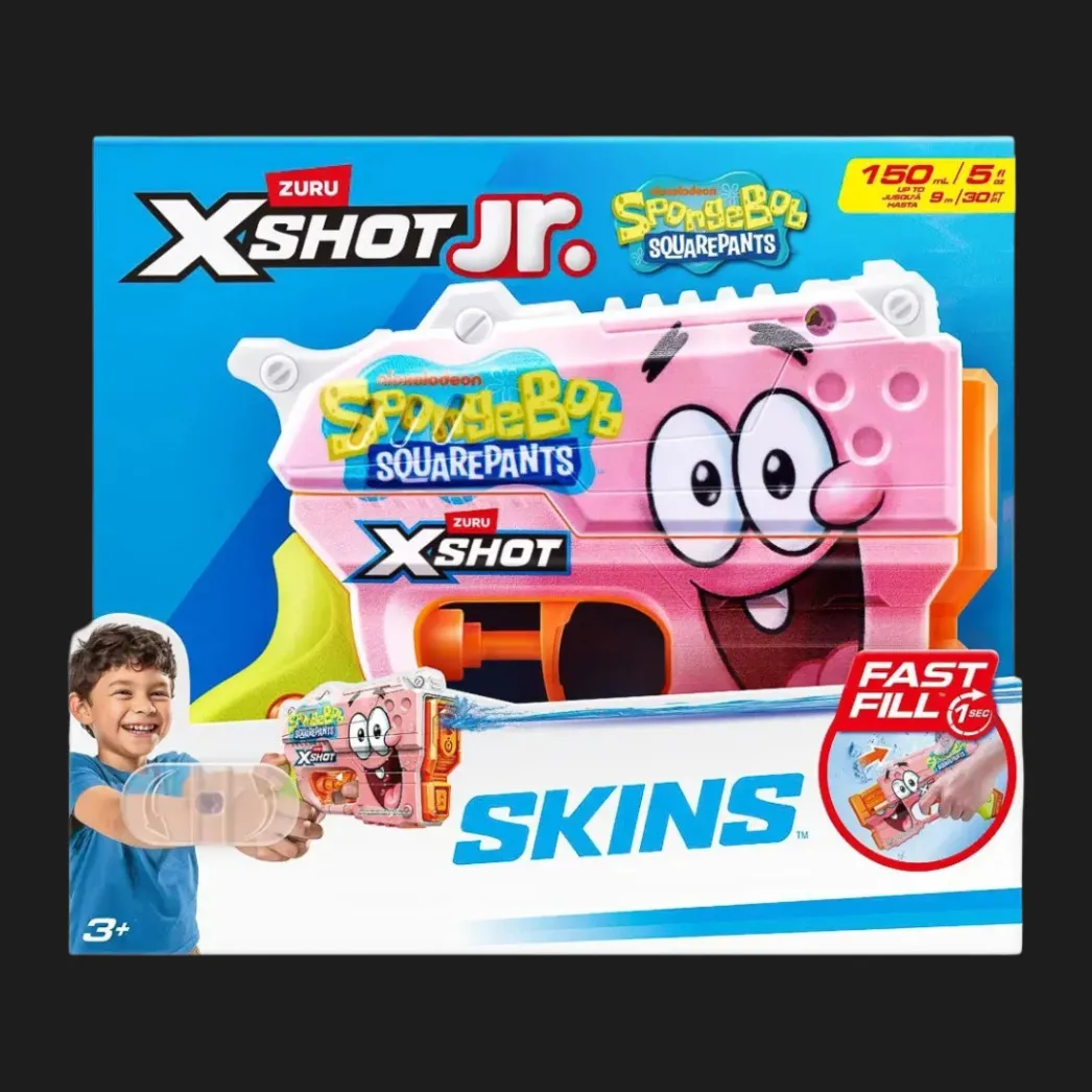 Водяной бластер X-Shot Fast Fill Spongebob, Pink