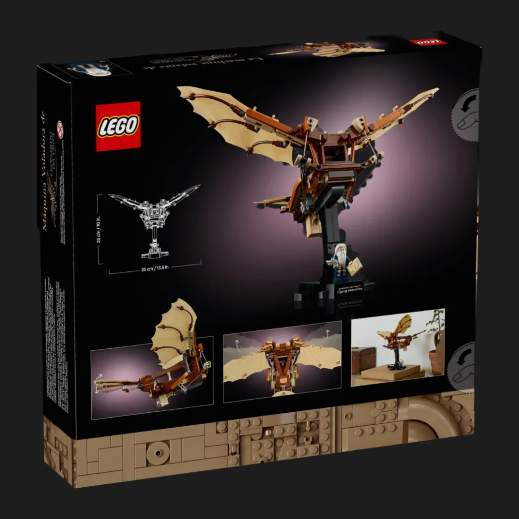 Конструктор LEGO Icons Летательный аппарат Леонардо да Винчи