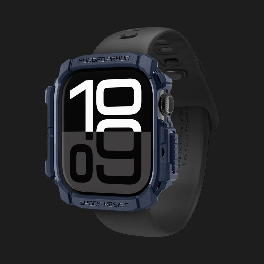 Чехол Spigen Rugged Armor для Apple Watch 2024 42mm, Navy Blue