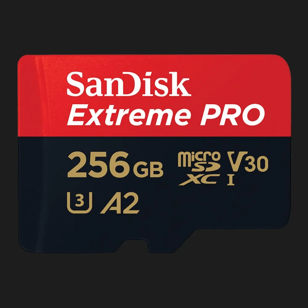 Карта памяти SanDisk Extreme Pro microSDXC UHS-I U3 V30 + SD Adapter