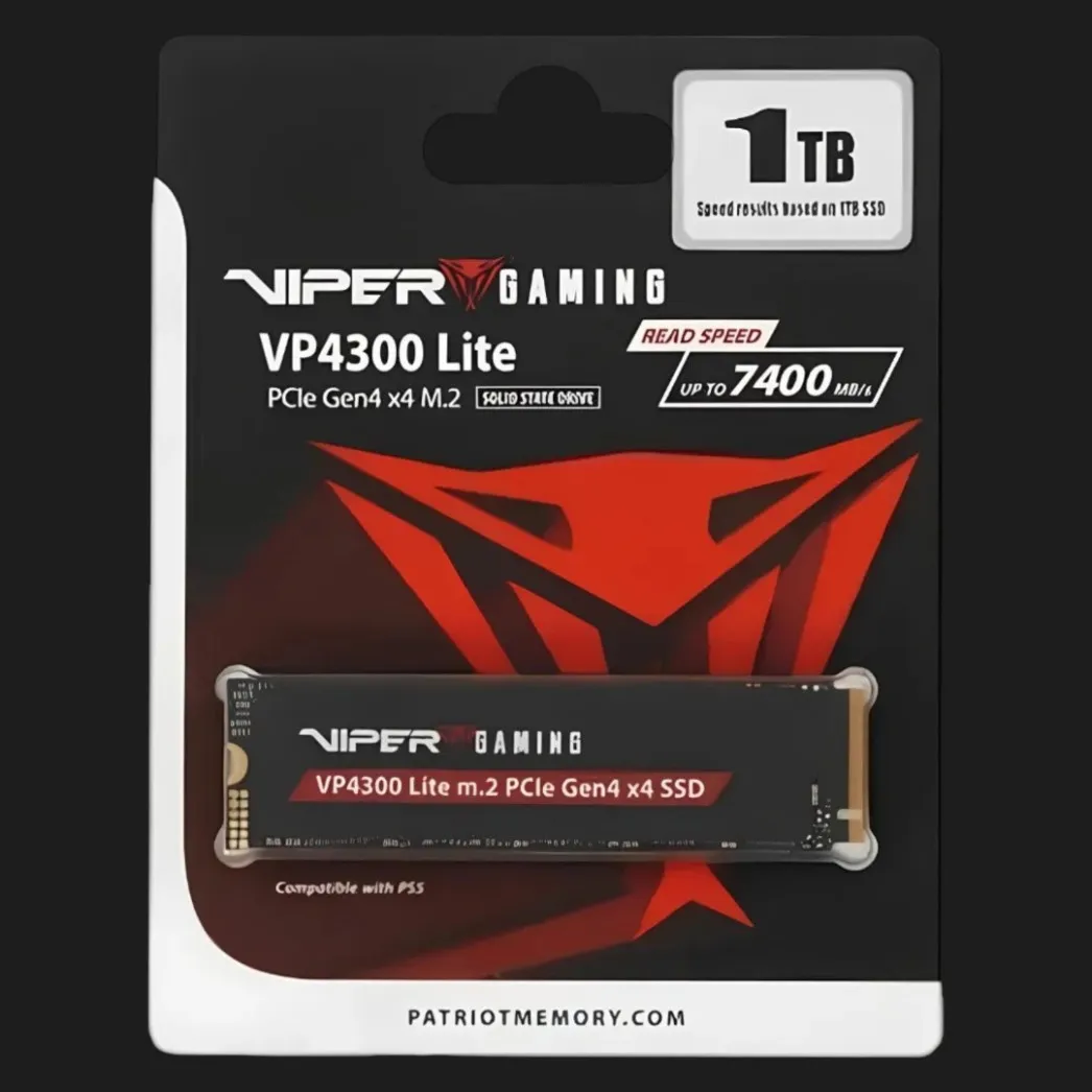 Накопитель SSD Patriot VP4300 Lite 1 ТБ NVMe PCIe 4.0 (VP4300L1TBM28H)