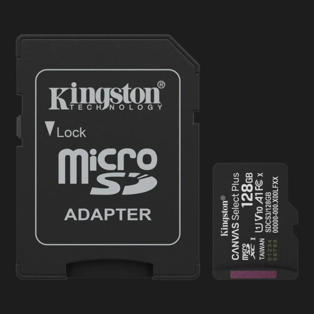 Карта памяти Kingston Canvas Select Plus Micro SDXC Gen3 adapter SD (SDCS3/128GB)