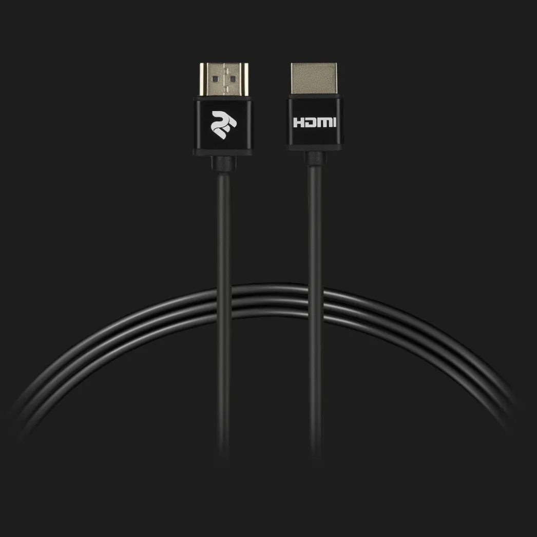 Кабель 2E HDMI (AM/AM) 2.0, Slim High Speed Aluminum 2м