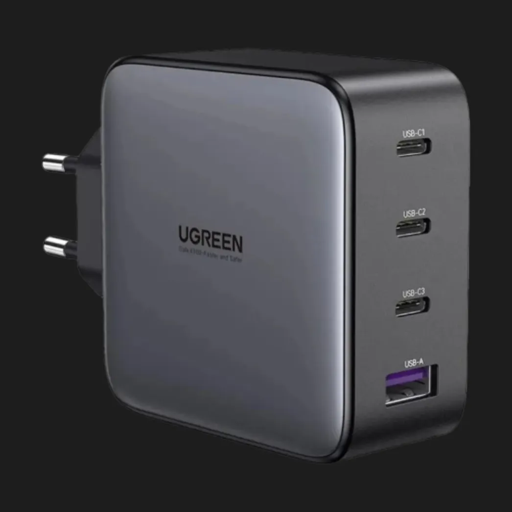 Блок питания UGREEN CD226 100W USB-A+3xUSB-C GaN Tech Fast Charger