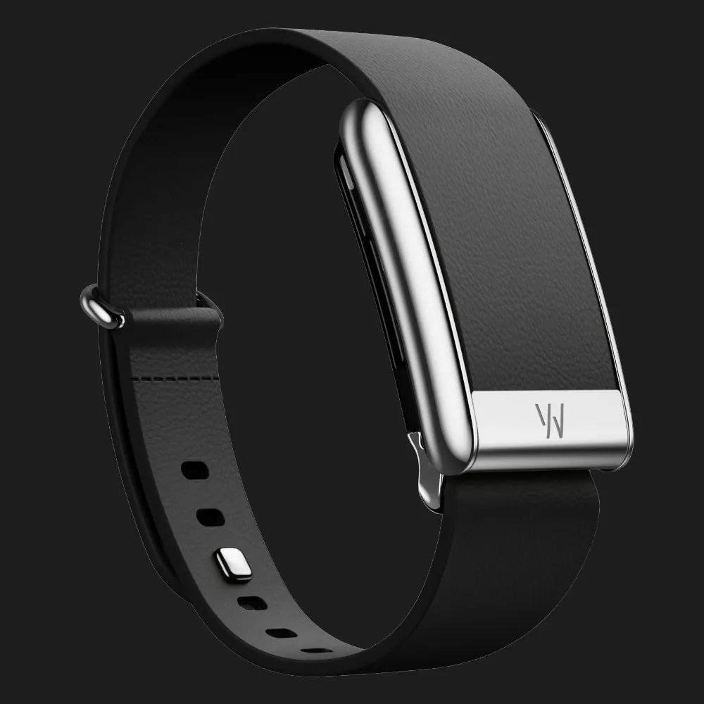 Ремешок Whoop LeatherLuxe Band для Whoop 5.0 (Black with Titanium) (Size S)
