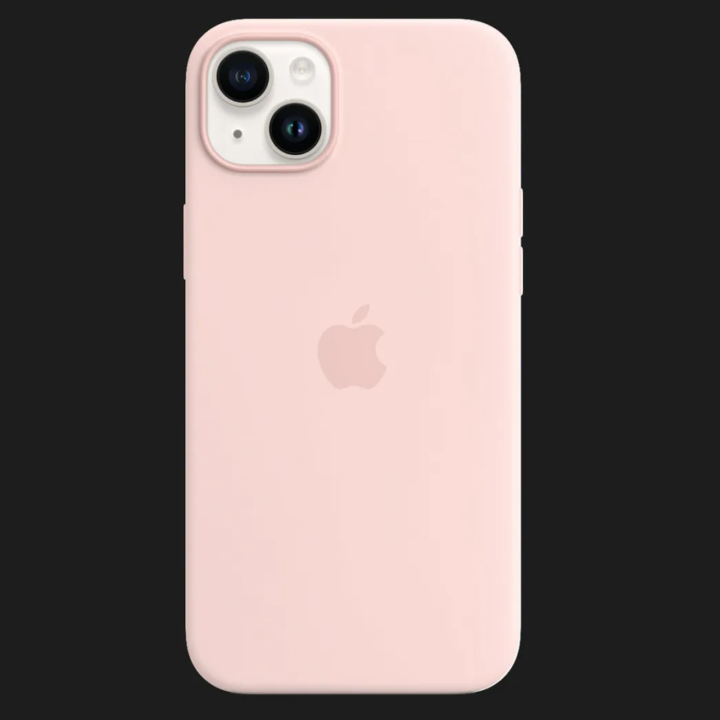 Оригинальный чехол Apple Silicone Case with MagSafe для iPhone 14 Plus, Chalk Pink