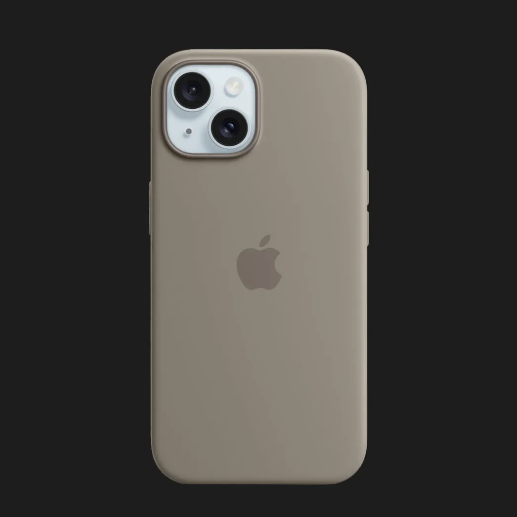 Оригинальный чехол Apple Silicone Case with MagSafe для iPhone 15 (Clay)