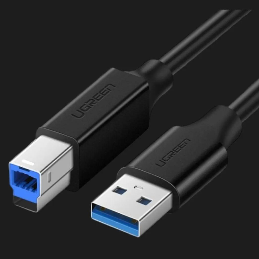 Кабель UGREEN US210 USB 3.0 AM to BM Print Cable 1m