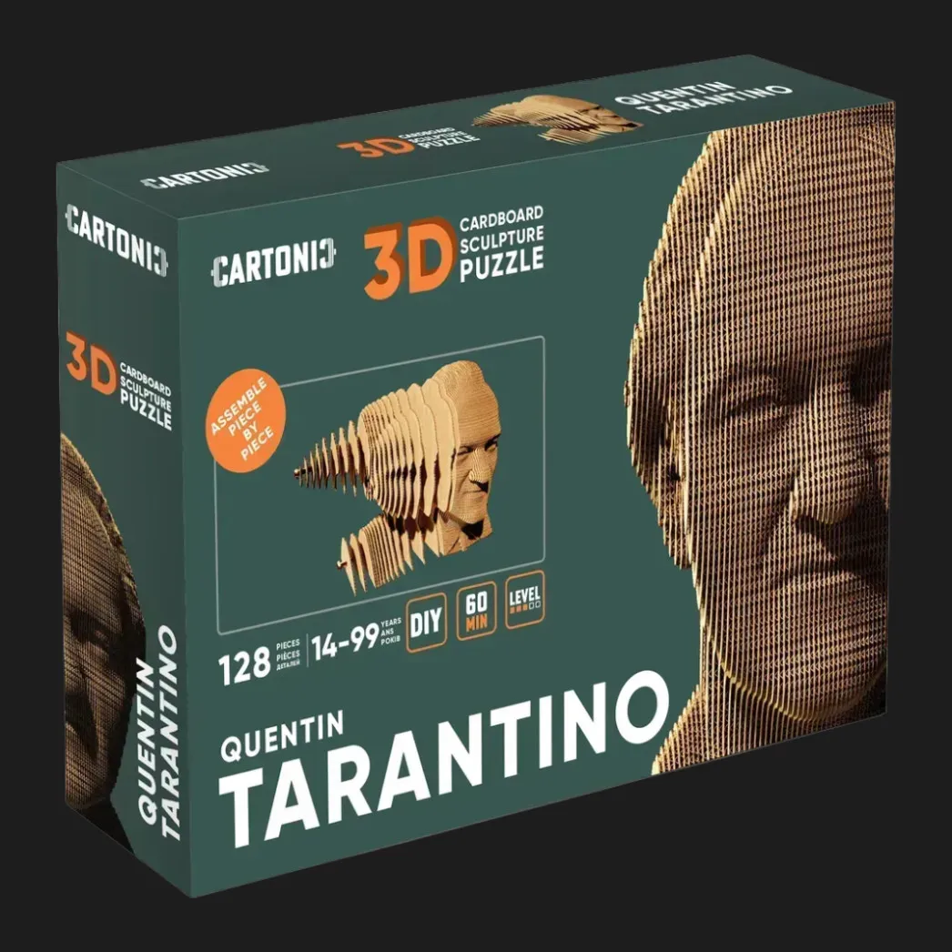 Картонный 3D пазл-конструктор Cartonic Квентин Тарантино (Quentin) (CARTMQTR)