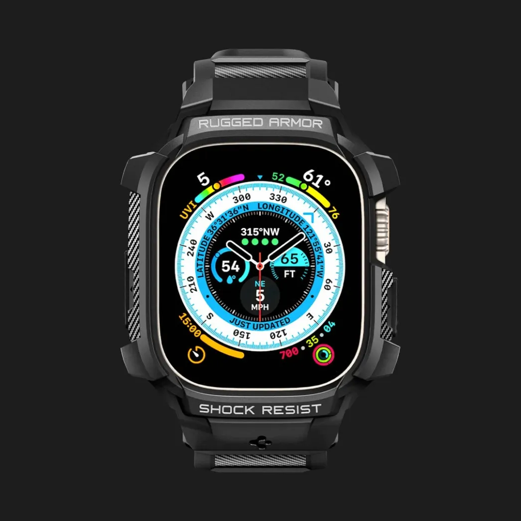 Чехол-ремешок Spigen Rugged Armor Pro для Apple Watch 49 mm