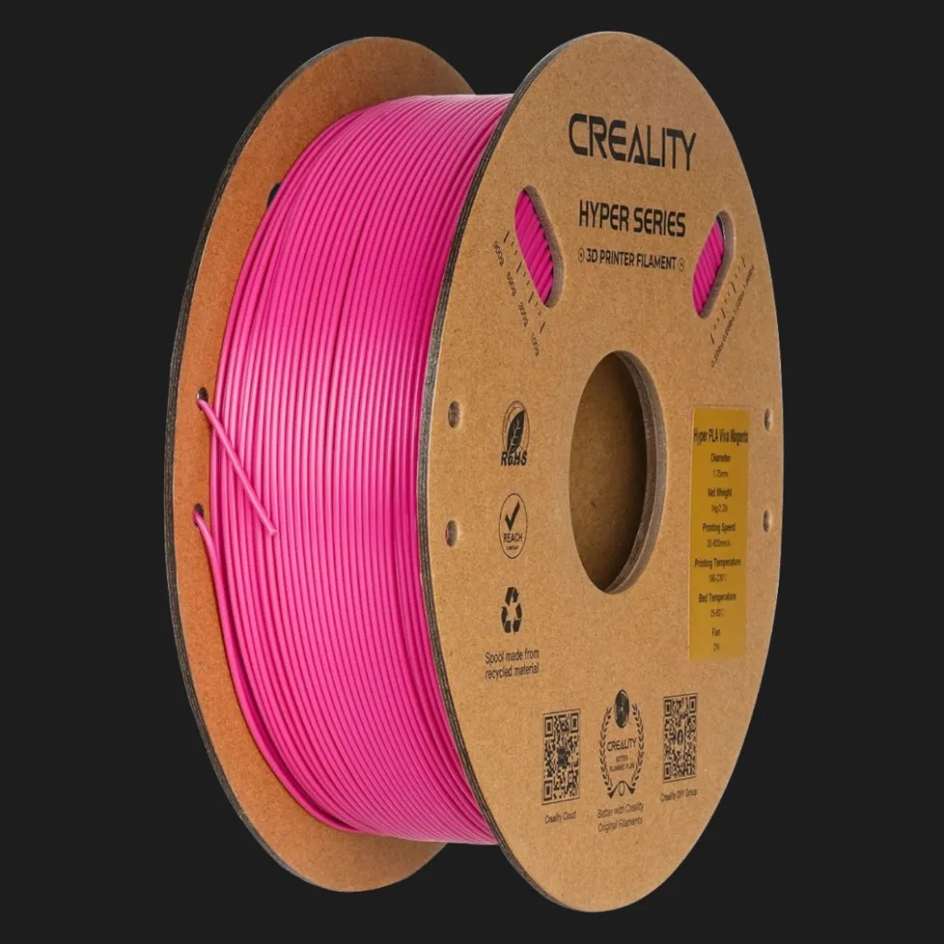 Пластик (Filament) CREALITY Hyper PLA 1кг 1.75мм Ярко малиновый