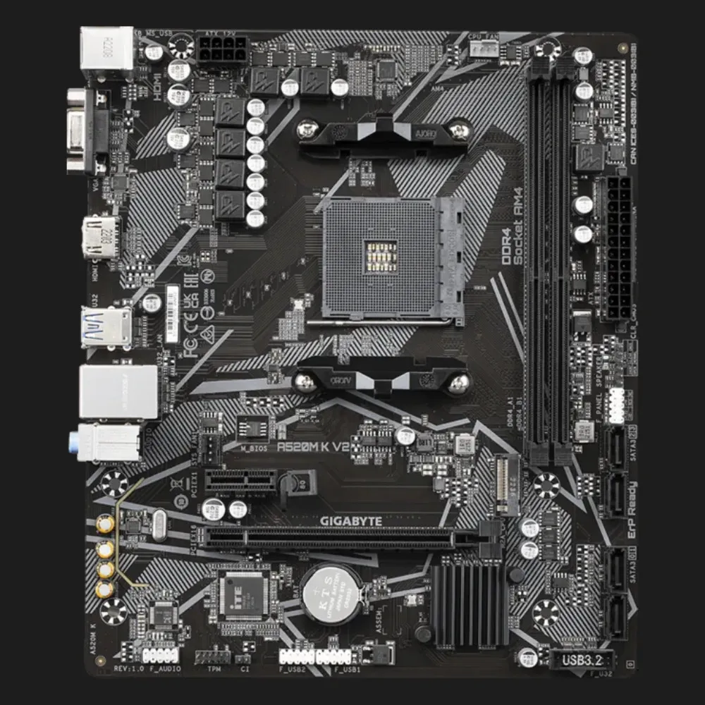 Материнская плата GIGABYTE A520M K V2 1.1 (A520M K V2 1.1)